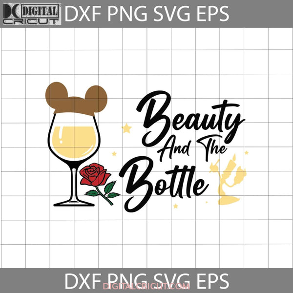 Beauty And The Bottle Svg Beast Cartoon Cricut File Clipart Png Eps Dxf