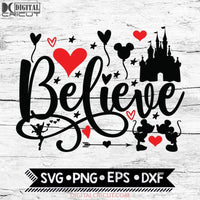 Believe In Magic Svg Disney Minnie Mouse Mickey Head Png Eps Dxf