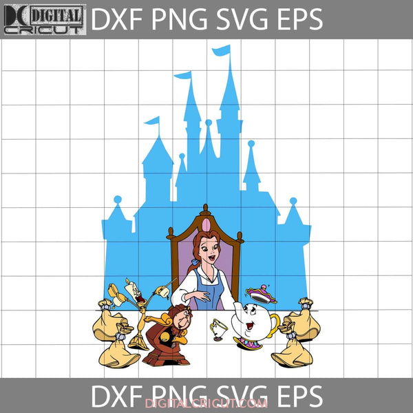 Belle Castle Svg Princess Beauty And The Beast Svg Cartoon Cricut File Clipart Png Eps Dxf