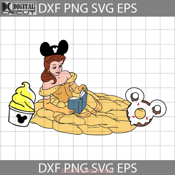 Belle Mickey Svg With Balloon Svg Cartoon Cricut File Clipart Png Eps Dxf