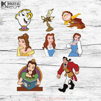 Belle Svg, Beauty And The Beast Svg, Disney Princess Svg, Cricut File, Disney Svg, Cartoon Svg