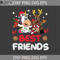 Best Friends Svg Unicorn And Reindeer Christmas Cricut File Clipart Png Eps Dxf