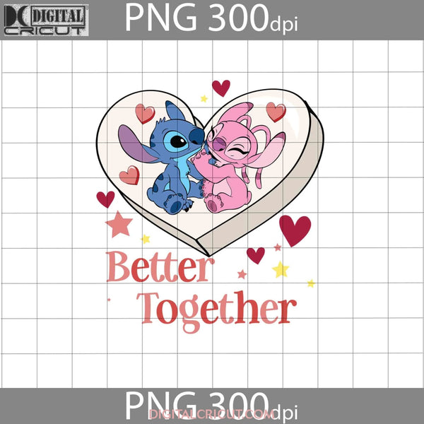 Better Together Png Magical Heart Matching Couple Sublimation Valentines Day Gift Digital Images