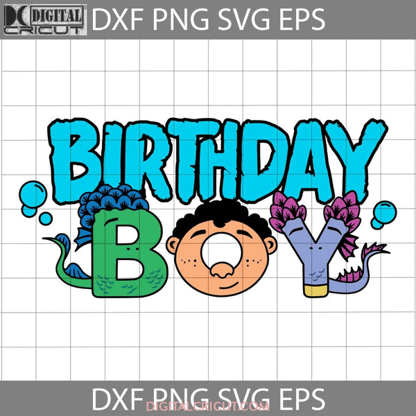 Birthday Boy Luca Alberto Sea Monster Svg Cartoon Cricut File Clipart Png Eps Dxf