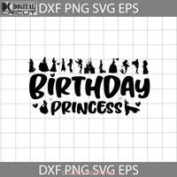 Birthday Princess Svg Ariel Belle Jasmine Elsa Aurora Princesses Cricut File Clipart Png Eps Dxf