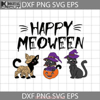 Black Cat Happy Halloween Svg Gift Cricut File Clipart Png Eps Dxf