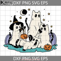 Black Cats In Ghost Svg Halloween Svg Cricut File Clipart Png Eps Dxf