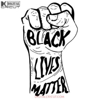Black Lives Matter Hand Svg Files For Silhouette Cricut Dxf Eps Png Instant Download