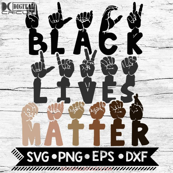 Black Lives Matter Svg Hands Word Blm Cricut File Afro