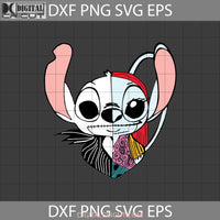 Stitch And Angel Inspired Jack Skellington Sally Svg Halloween Svg Cricut File Clipart Png Eps Dxf