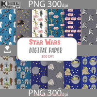 Blue Seamless Pattern Digital Papers Scrapbook Paper Background Wallpaper 12*12Inches -300Dpi