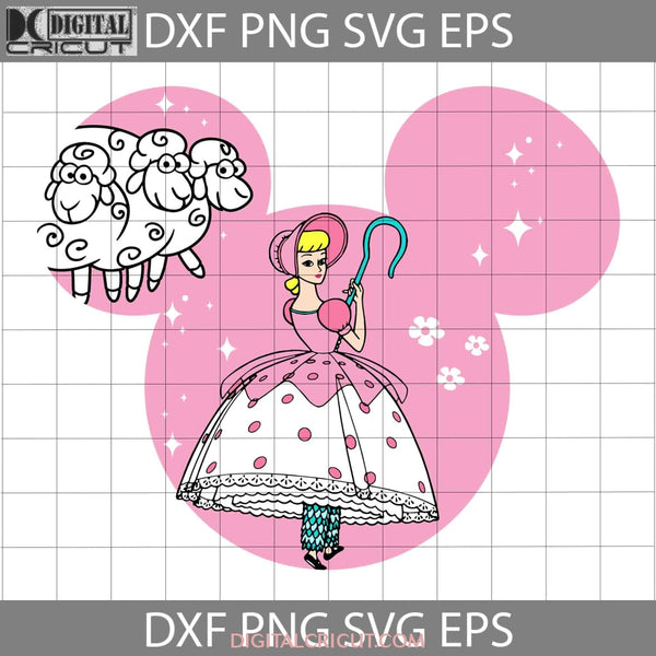 Bo Peep Mouse Svg Toy Story Cartoon Cricut File Clipart Png Eps Dxf