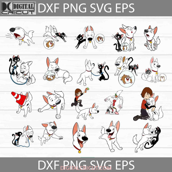 Bolt Svg Dog Cartoon Bundle Cricut File Clipart Png Eps Dxf