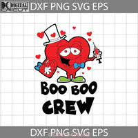 Boo Crew Svg Nurse Heart Nursing Needle Valentines Day Gift Cricut File Clipart Png Eps Dxf