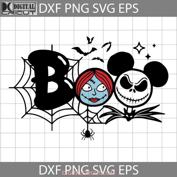 Boo Mickey Jack And Sally Svg Halloween Svg Cricut File Clipart Png Eps Dxf