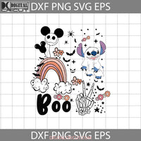 Stitch Boo Svg Cute Ghost Svg Halloween Cricut File Clipart Png Eps Dxf