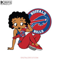 Buffalo Bills, Betty Boobs Svg, Buffalo Bills Svg, Black girl Svg, Black girl magic Svg, NFL Svg