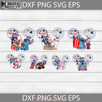 Lilo And Stitch Svg Mickey Mouse Ears Bundle 4Th Of July Independence Day America Cricut File