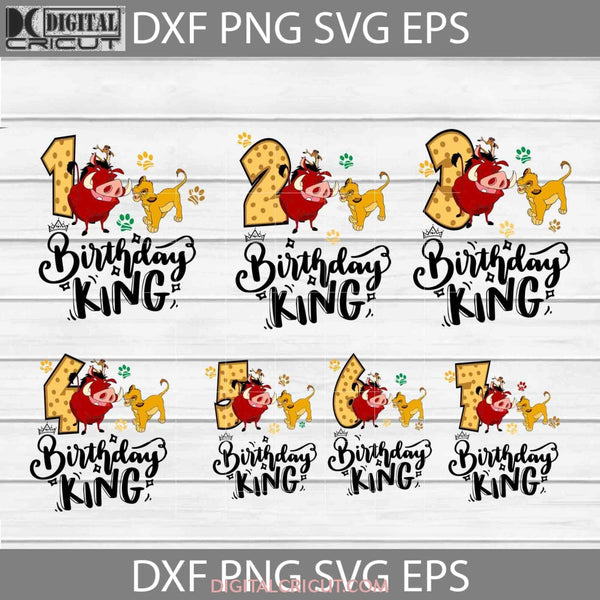 Bundle Birthday King Svg Lion The Svg Pumbaa Timon Simba Cricut File Clipart Png Eps Dxf