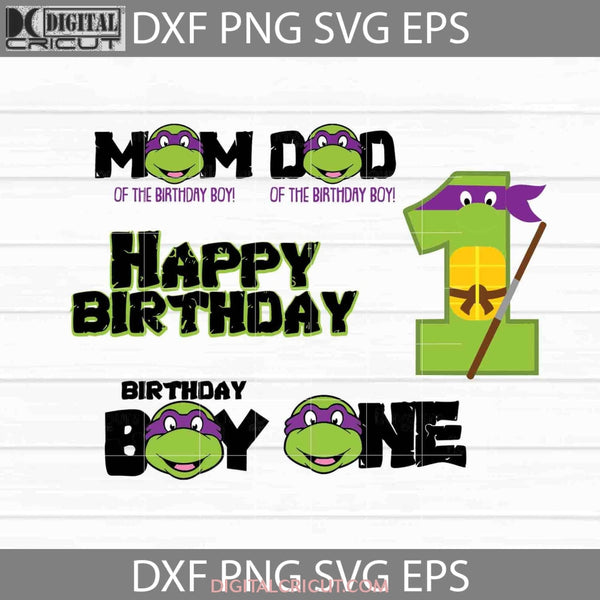 Teenage Mutant Ninja Turtles Birthday Svg, Custom Family Matching Svg, Kids  Party Svg, Personalized Name and Age Svg