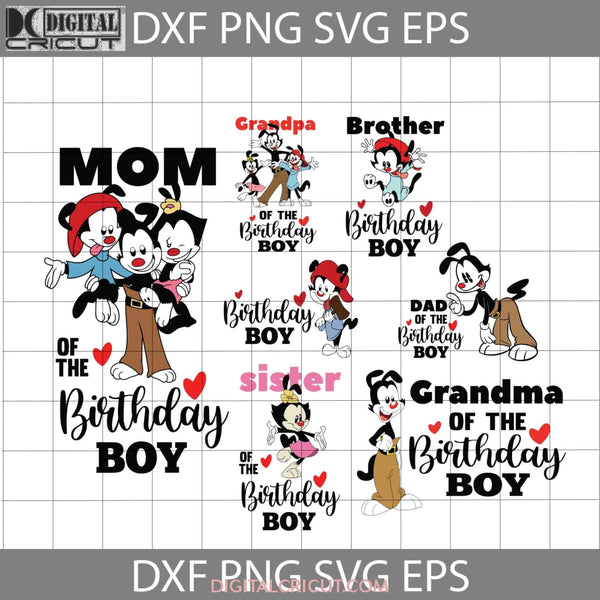 Bundle Family Birthday Boy Svg Animaniacs Cricut File Clipart Png Eps Dxf