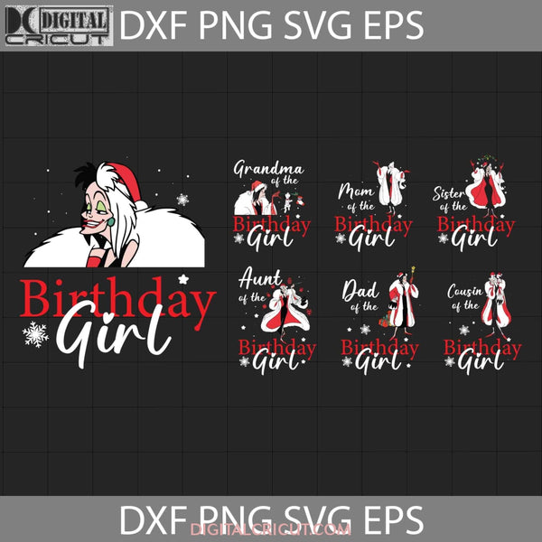 Bundle Family Birthday Girl Svg Christmas Gift Cricut File Clipart Png Eps Dxf