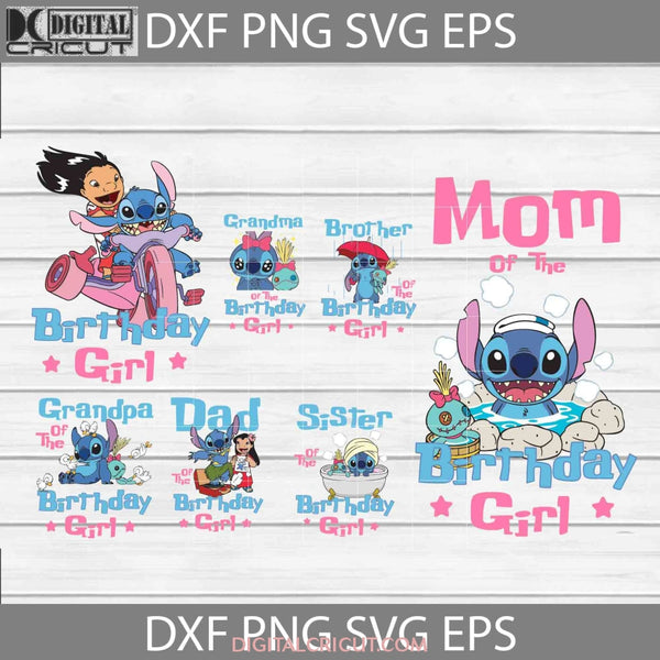 Bundle Family Birthday Girl Svg Lilo And Stitch Svg Cricut File Clipart Png Eps Dxf