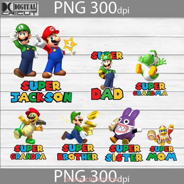 Bundle Family Birthday Png Super Mario Game Images 300Dpi