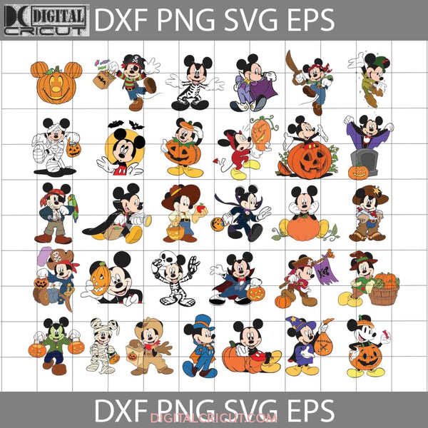 Mickey Halloween Svg Bundle Svg Cricut File Clipart Png Eps Dxf