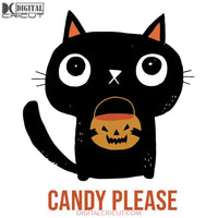 Candy Please Svg, Halloween Cat Svg, Funny Hallowen Cat Svg, Halloween Svg, Cricut File, Clipart, Halloween Costume