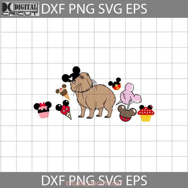 Capybara Snacks Mickey Mouse Head Svg Vacay Mode Svg Encanto Cartoon Cricut File Clipart Png Eps Dxf