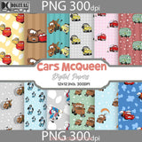 Cars Seamless Pattern Digital Papers Scrapbook Paper Background Wallpaper 12*12Inches -300Dpi