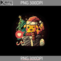 Pikachu Santa Png Pokemon Cartoon Christmas Gift Images 300Dpi