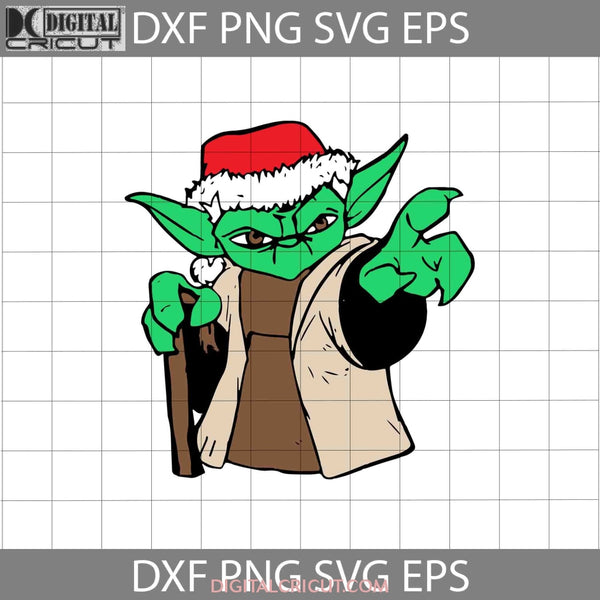 Yoda Santa Svg Baby Star Wars Svg Cartoon Christmas Svg Gift Cricut File Clipart Png Eps Dxf