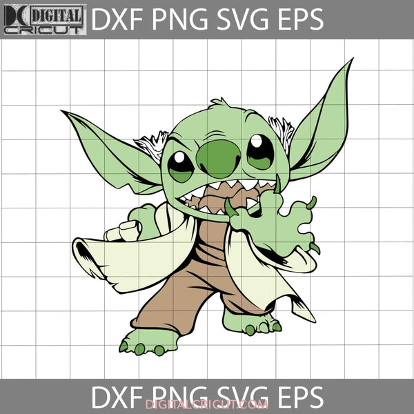 Stitch Cosplay Baby Yoda Svg Star Wars Cartoon Halloween Gift Svg Cricut File Clipart Png Eps Dxf