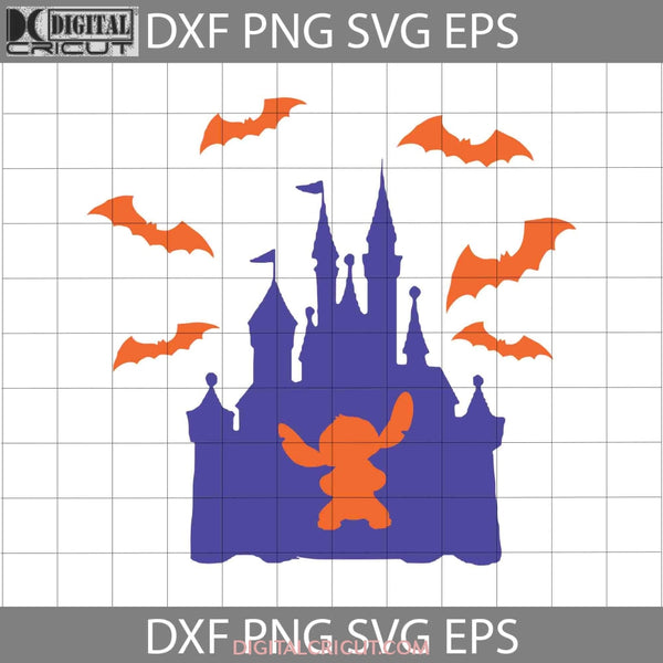 Stitch With Castle Svg Halloween Cricut File Clipart Png Eps Dxf