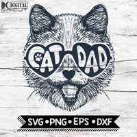 Cat Dad Svg Papa Svg Svg Lover - Clipart Eps Png Jpg Dxf Pdf Commercial Use