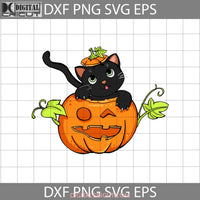 Cat Halloween Svg Pumpkin Gift Funny Cuties Horror Cricut File Clipart Svg Png Eps Dxf