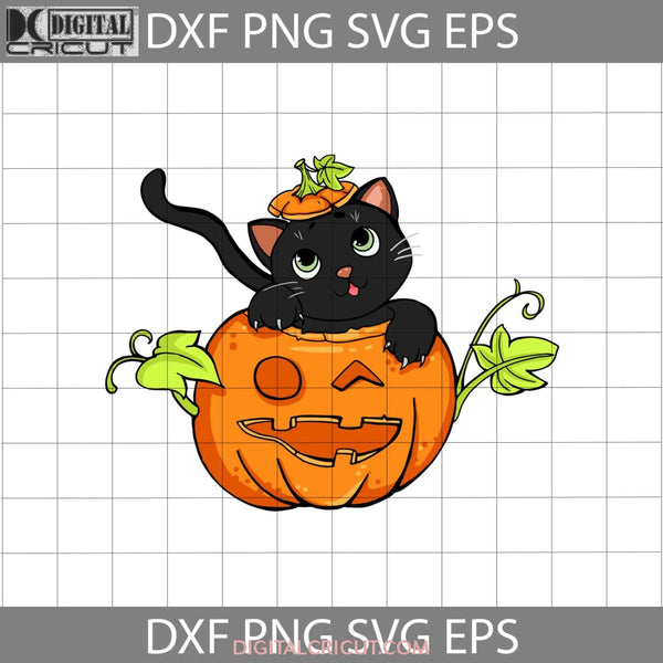 Cat Halloween Svg Pumpkin Gift Funny Cuties Horror Cricut File Clipart Svg Png Eps Dxf