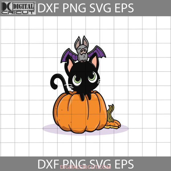 Cat Halloween Svg Pumpkin Gift Funny Cuties Horror Cricut File Clipart Svg Png Eps Dxf