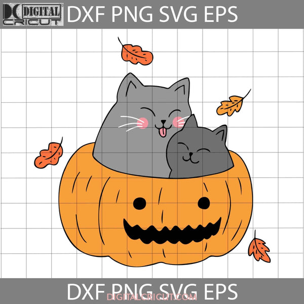 Cat Halloween Svg Pumpkin Gift Funny Cuties Horror Cricut File Clipart Svg Png Eps Dxf Digital