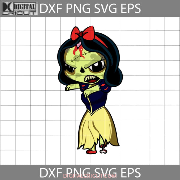 Chibi Zombie Snow White Svg Princess Svg Halloween Svg Gift Cricut File Clipart Png Eps Dxf