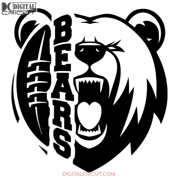 Chicago Bears Svg, Love Bears Svg, Football Logo Bears Svg, NFL Svg, Cricut File, Clipart, Sport Svg, Football Svg, Love Sport Svg1