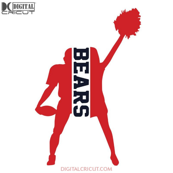 Chicago Bears Svg, Love Bears Svg, Let's Go Bears Svg, NFL Svg, Cricut File, Clipart, Sport Svg, Football Svg, Love Sport Svg