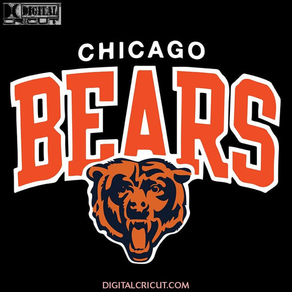 Chicago Bears Svg, Love Bears Svg, Logo Bears Svg, NFL Svg, Cricut File, Clipart, Sport Svg, Football Svg, Love Sport Svg