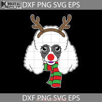 Christmas Dog Svg Xmas Reindeer Poodle Cricut File Clipart Png Eps Dxf