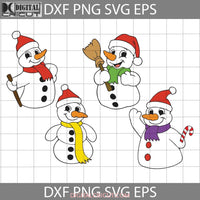 Christmas Snowman Bundle Svg Xmas Gift Svg Cricut File Clipart Png Eps Dxf