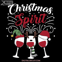 Christmas Spirit And Wine Drink Svg, Santa Svg, Snowman Svg, Christmas Svg, Merry Christmas Svg, Bake Svg, Cake Svg, Cricut File, Clipart, Svg, Png, Eps, Dxf