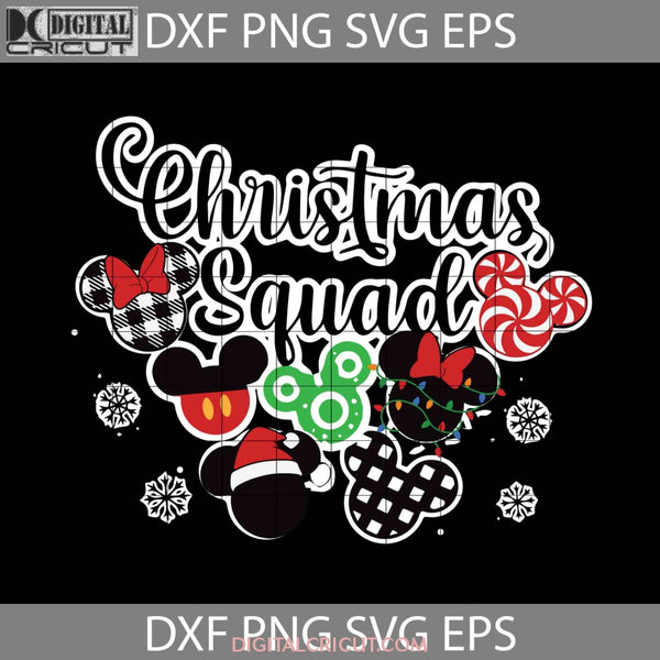 Christmas Squad Svg Mickey And Minnie Svg Cartoon Svg Gift Cricut File Clipart Png Eps Dxf