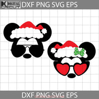 Christmas Sunglasses Svg Bundle Santa Cricut File Clipart Png Eps Dxf